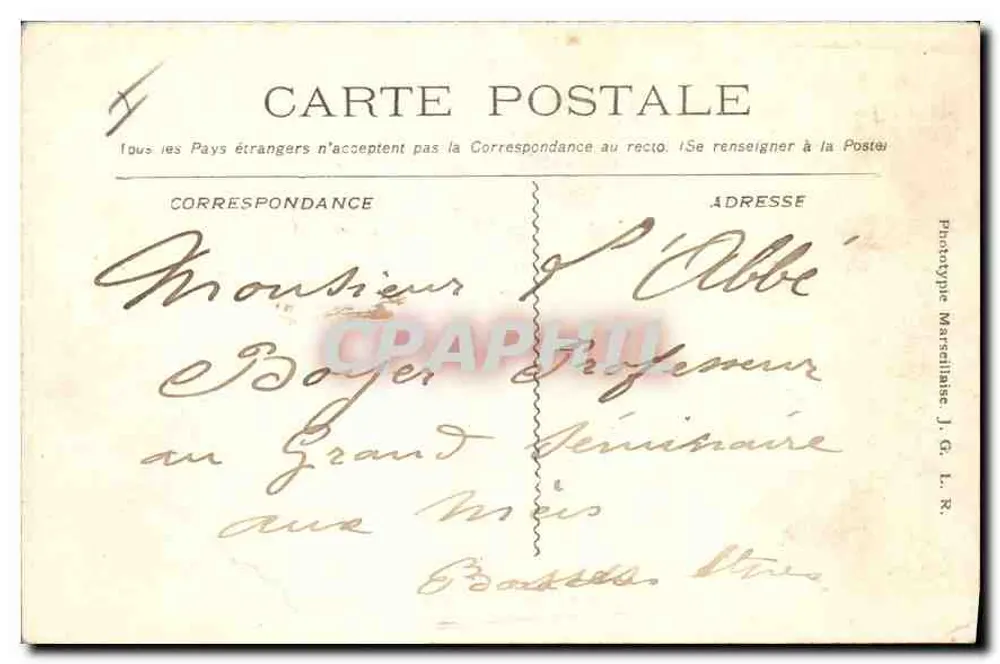 Aix-en-Provence — Place des Prêcheurs — A. Servan, n°836 - Verso