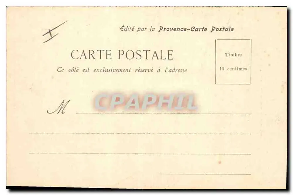 Aix - Plac Prekoni — Obyłisk i zabytkowy budynek — Wydawnictwo Provence-Carte Postale - Rewers