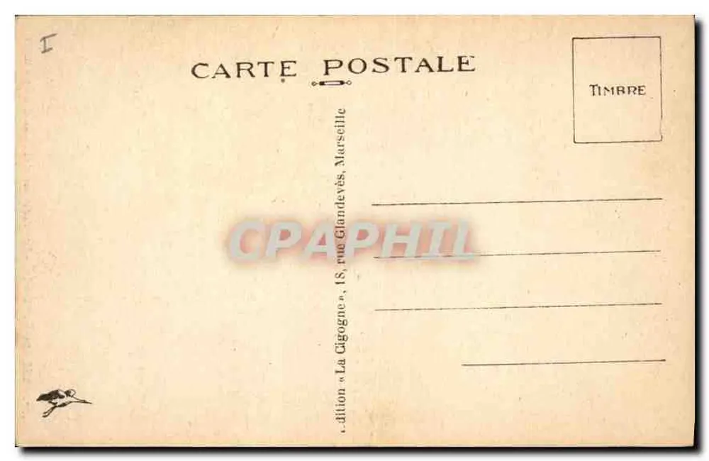 Aix-en-Provence — Ansicht der Madeleine und Place des Précheurs — Edition La Cigogne, Marseille - Rückseite