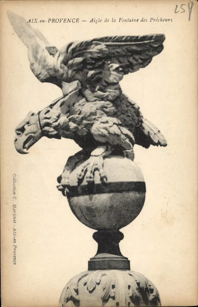 AIX-en-PROVENCE — Adler der Quelle der Prediger — Sammlung C. Martinet - Vorderseite