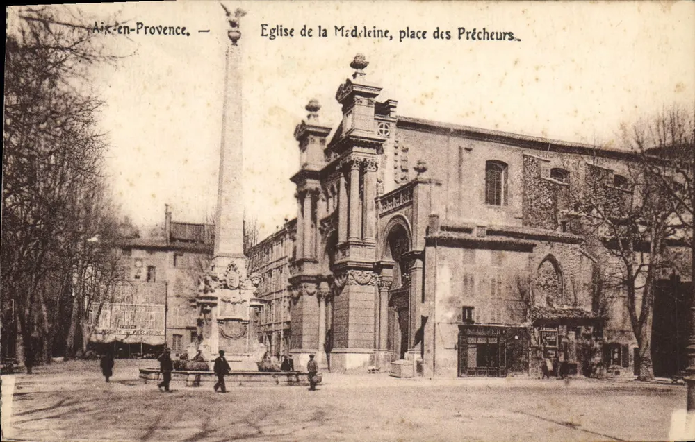 Aix-en-Provence — Kirche der Madeleine, Place des Prêcheurs - Vorderseite