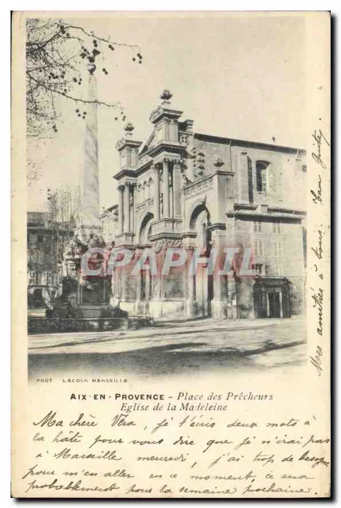 Aix-en-Provence - Place des Précheurs - Kirche der Madeleine - Vorderseite