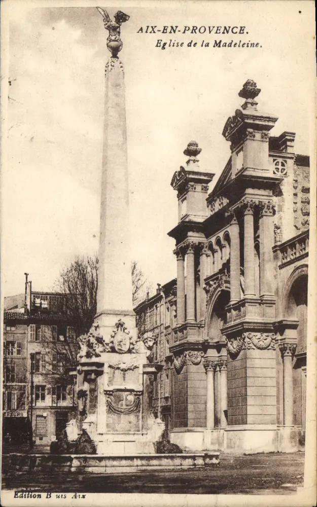 Aix-en-Provence — Kirche der Madeleine und monumentale Säule — Édition Buis Aix - Vorderseite