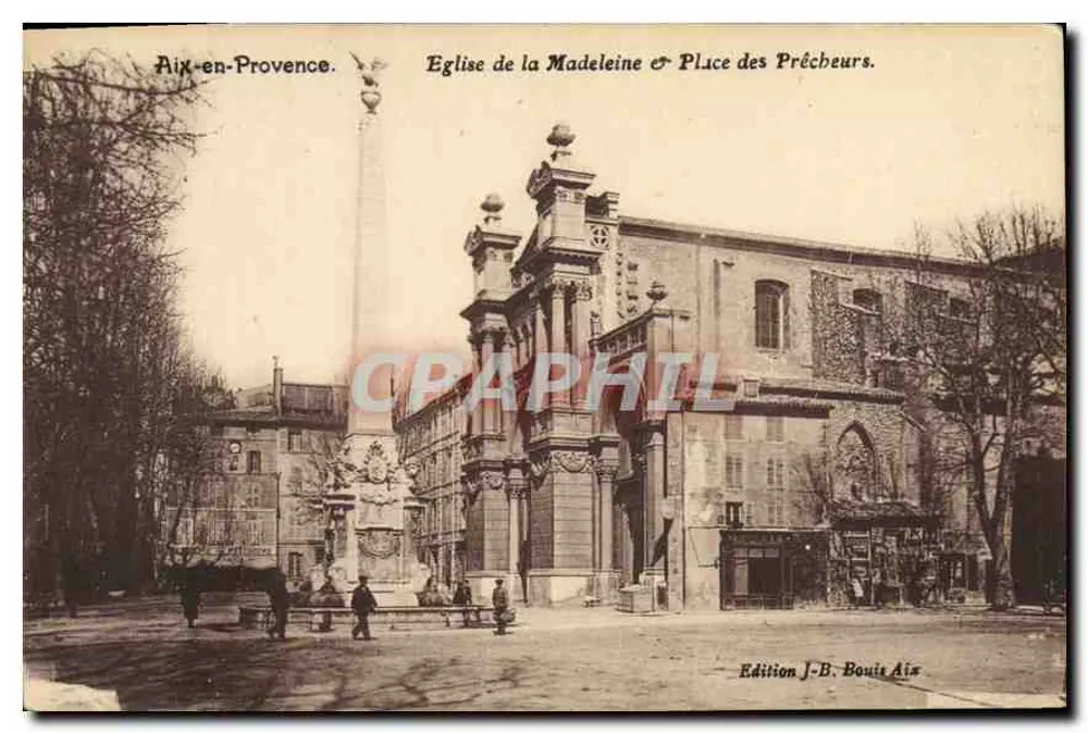 Aix-en-Provence — Kirche der Madeleine & Place des Précieux — Edition J.-B. Bouis Aix - Vorderseite