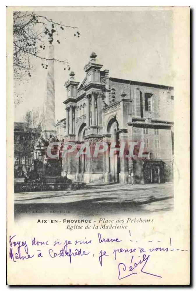 Aix-en-Provence - Place des Prêcheurs - Kirche der Madeleine - Vorderseite