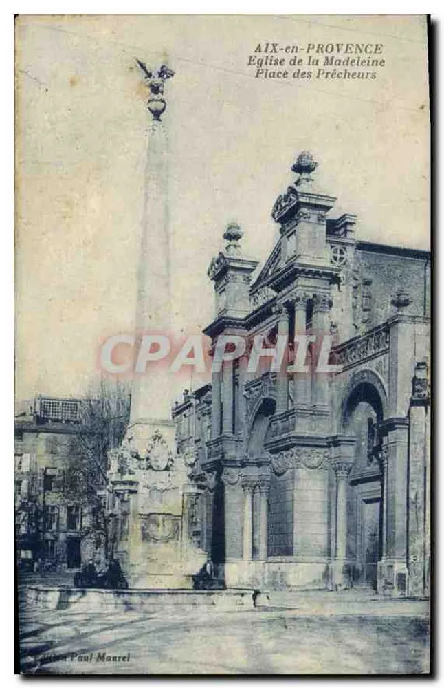 Aix-en-Provence — Kirche der Madeleine, Place des Précheurs — Edition Paul Maurel - Vorderseite