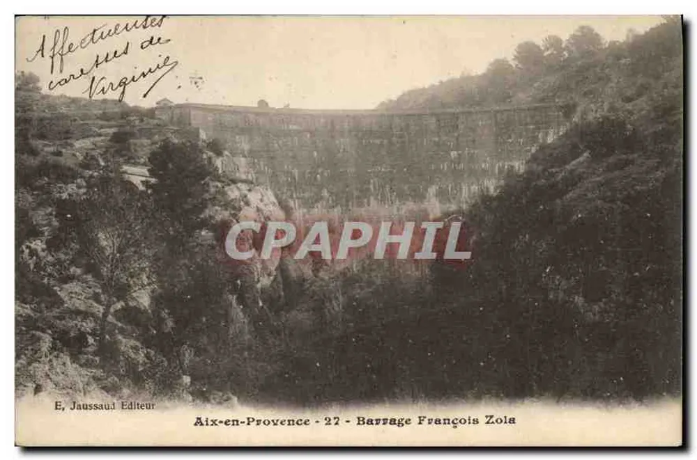 Aix-en-Provence - 22 - Staudamm François Zola — Verlag E. Jaussaud - Vorderseite