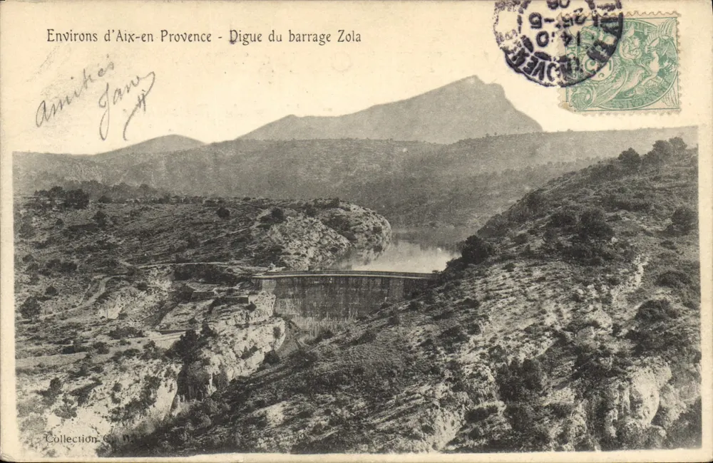 Umgebung von Aix-en-Provence — Zola-Damm — Sammlung C. N. - Vorderseite