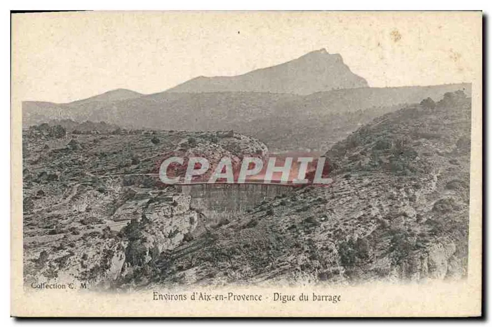 Arredores de Aix-en-Provence — Dique do barragem — Coleção C. M. - Frente
