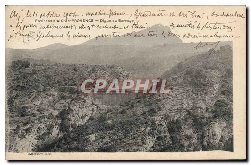 Arredores de AIX-EN-PROVENCE — Dique do Barragem — Coleção C.M. - Frente