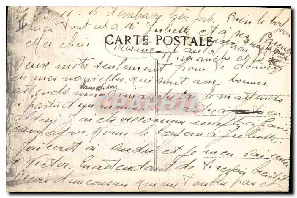 Aix-en-Provence — Kasernen Myollès — unbekannter Verlag - Rückseite