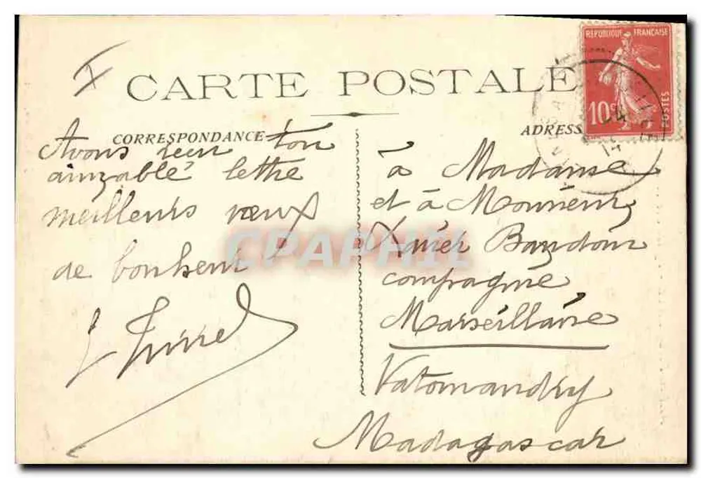 Aix-en-Provence - Igreja de Santa Madeleine — J. B. Bouis, Edit. - Verso