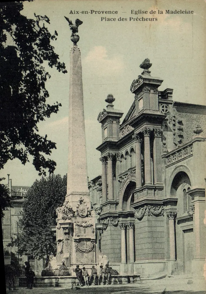 Aix-en-Provence — Kirche der Madeleine — Place des Précheurs - Vorderseite