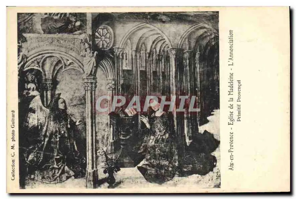 Die Verkündigung - Kirche der Madeleine - Aix-en-Provence — Provençal-Primitiv, Foto C. M. Guitard - Vorderseite
