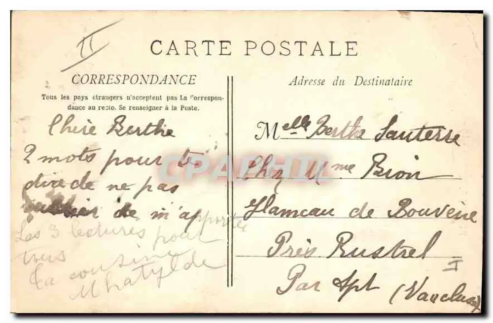 Aix-en-Provence - 64 - Kapelle des Ursulinenklosters — Sammlung Jaussaud - Rückseite