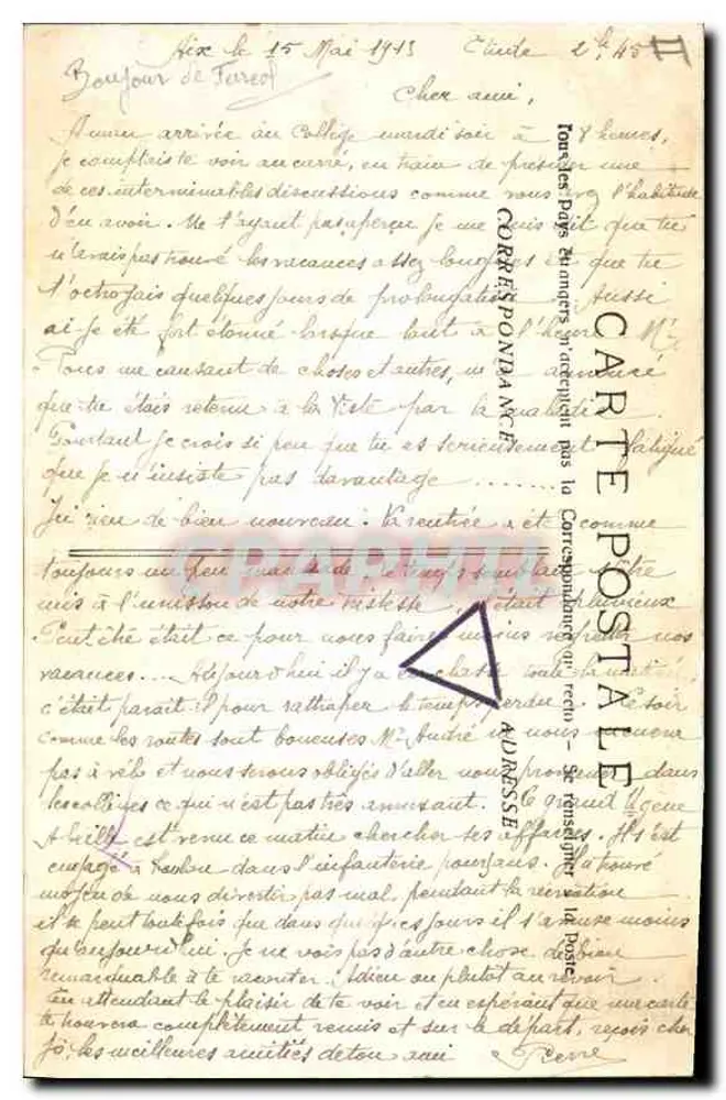 Aix-en-Provence - L'Archevêché - Salon des Gobelins — Sammlung C. M. - Rückseite