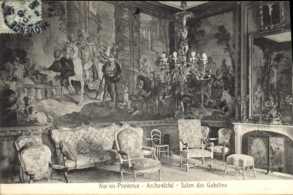 Aix-en-Provence - Erzbischöfliches Schloss - Gobelins-Saal — Sammlung C.M. - Vorderseite