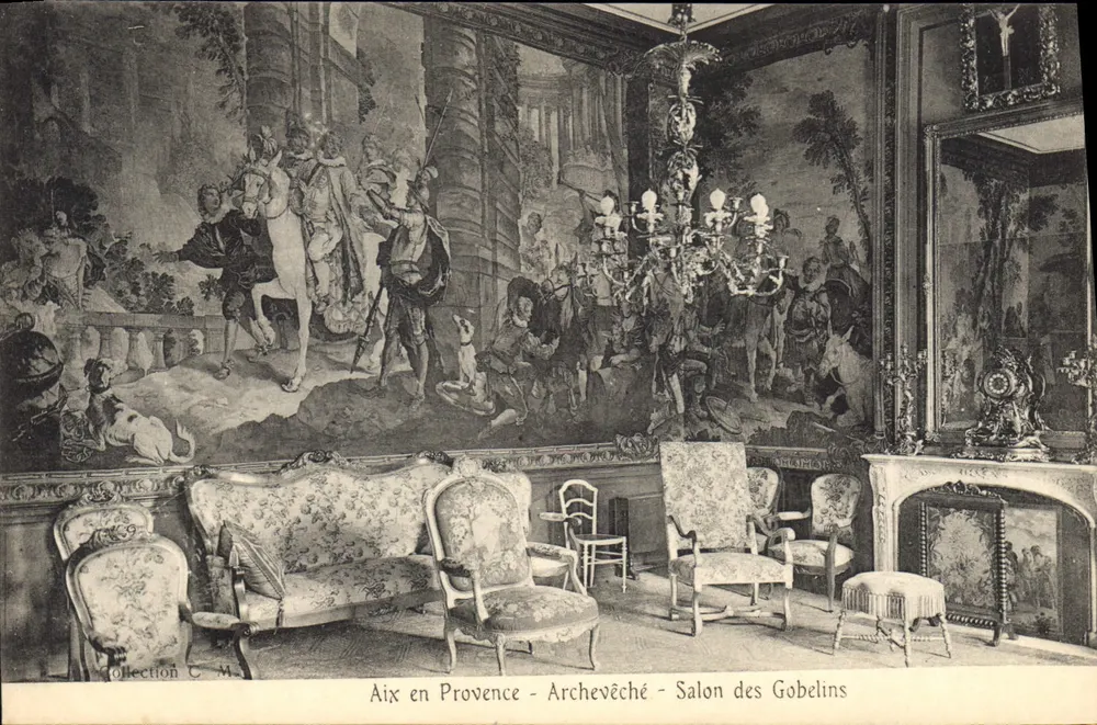 Aix-en-Provence - Erzbischöfliches Schloss - Salon des Gobelins — Sammlung C.M. - Vorderseite