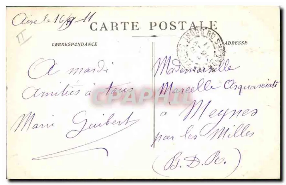 Aix-en-Provence — Erzbischöfliches Palais — Salon des Gobelins — Sammlung C. Martineau - Rückseite