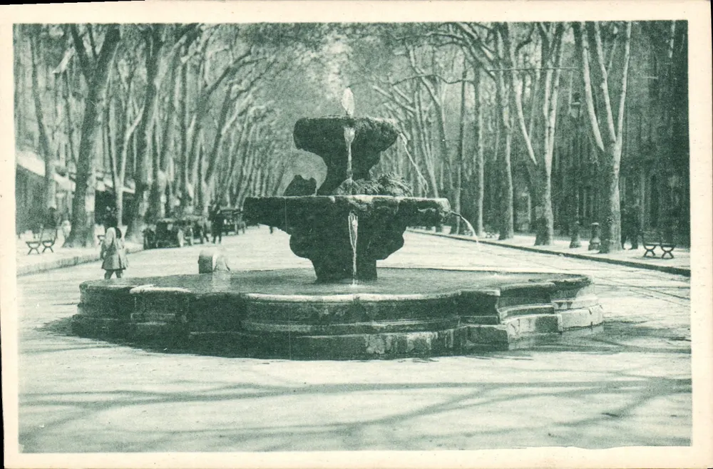 Aix-en-Provence — Fontaine des Neuf-Canons — J. Goulard, Verleger - Vorderseite