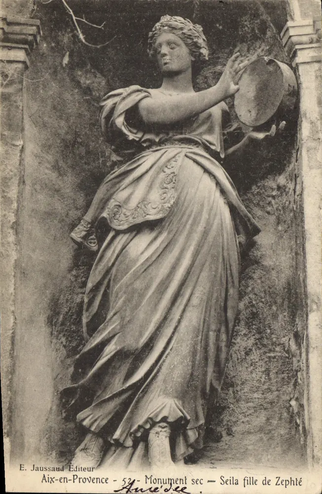 Statue von Seïla, Tochter von Zephté — Aix-en-Provence — E. Jaussaud Verlag - 52 - Vorderseite