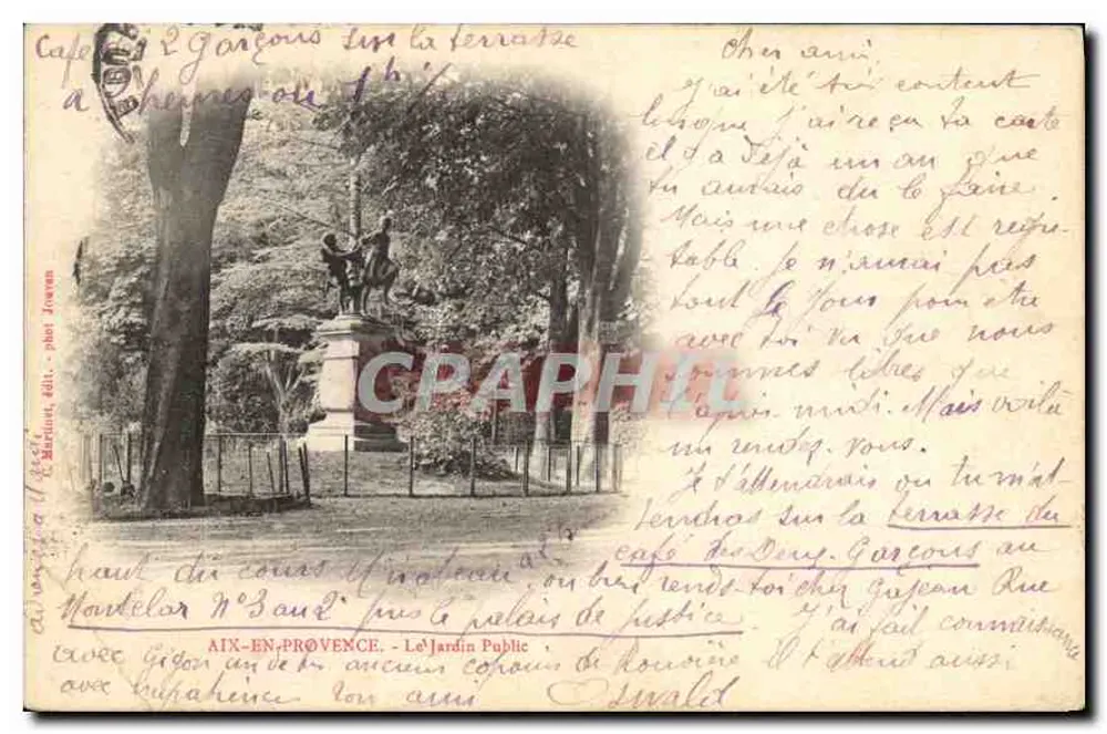 Aix-en-Provence — Le Jardin Public — éditeur Martine, n° 143 - Frente