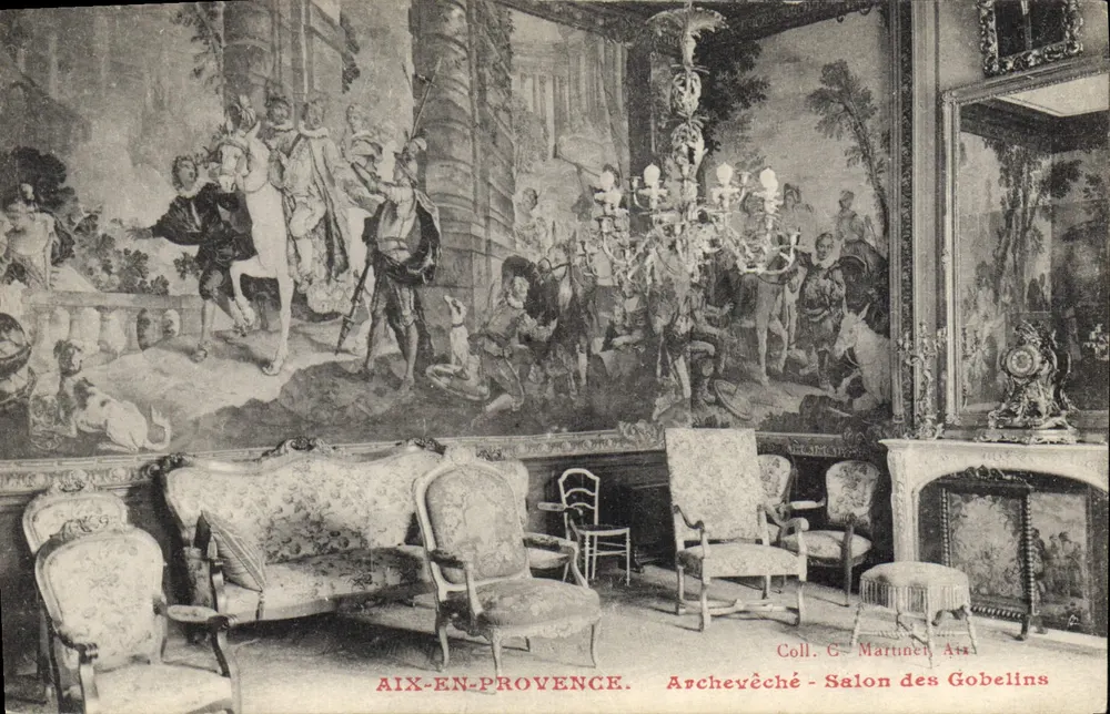 Aix-en-Provence — Erzbischöfliches Palais — Salon des Gobelins — Coll. G. Martiner, Aix - Vorderseite