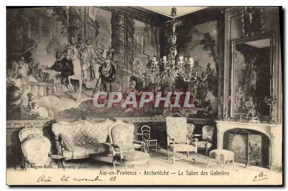 Aix-en-Provence - Archevêché — Le Salon des Gobelins — Dragon Edt. Bourrelly phot. - Vorderseite