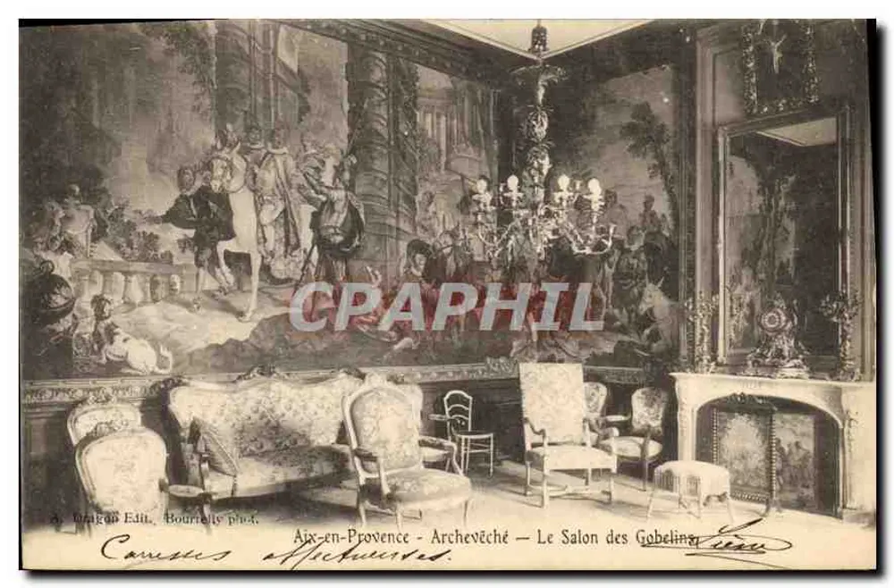 Aix-en-Provence - Erzbistumsamt - Der Gobelins-Saal — A. Bragard Verlag Bourgelle pl.4 - Vorderseite