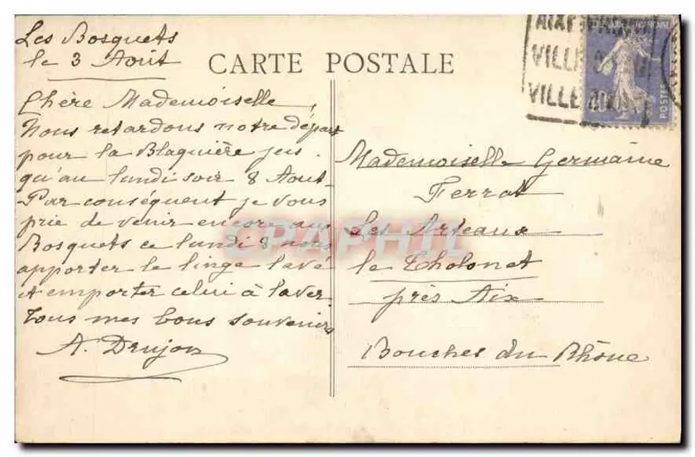 AIX-en-PROVENCE — Escola São José - A Capela — Foto Vinson - Verso