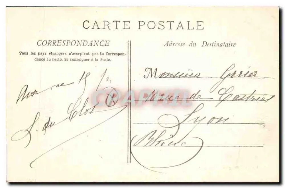 Aix-en-Provence - Erzbistumspalast - Der Gobelins-Salon — Verleger Bourrelly - Rückseite