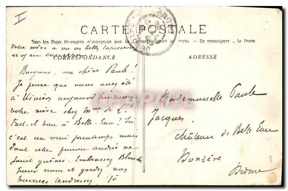 Aix-en-Provence - Das Erzbistumspalast - Salon des Gobelins — Sammlung C. M. - Rückseite