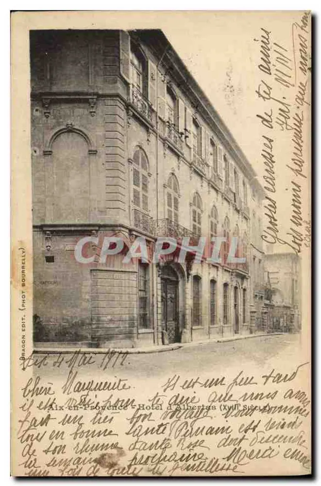 Aix-en-Provence — Hotel Albertas — Dragon Édit. (Fot. Bournelly) - Frente