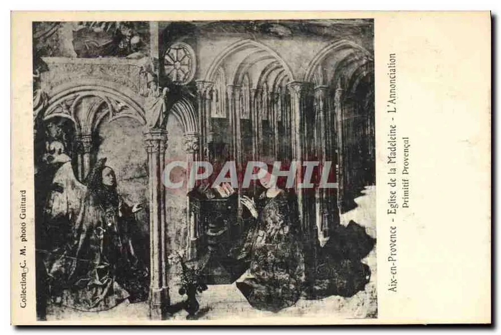 Aix-en-Provence - Kirche der Madeleine - Die Verkündigung — Provençal Primitive, photo Guilhard - Vorderseite
