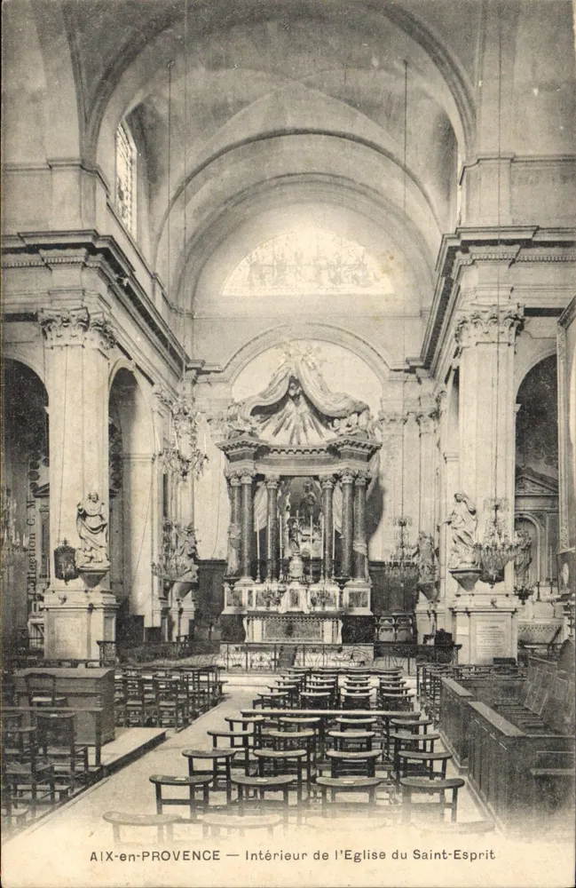 AIX-EN-PROVENCE — Innenansicht der Kirche des Heiligen Geistes — Collection C. M. - Vorderseite