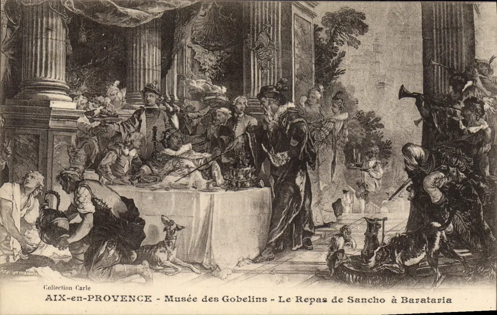 Aix-en-Provence - Museum der Gobelins - Das Mahl von Sancho bei Barataria - Vorderseite