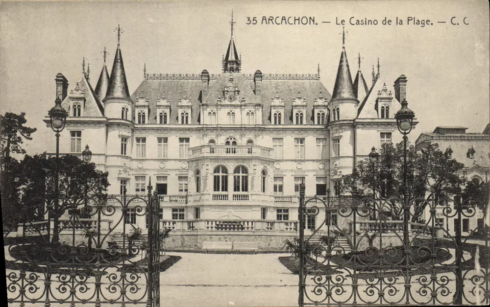 Arcachon — O Casino da Praia — C.C. - Frente
