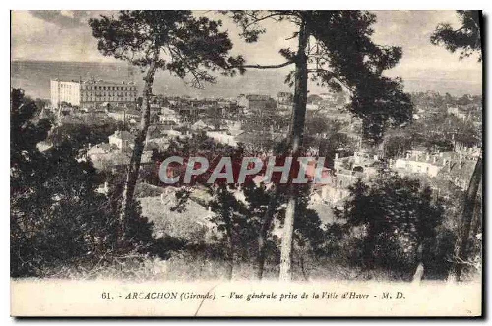Arcachon (Gironde) — Allgemeiner Blick vom Winterdorf aus — M. D. - Vorderseite