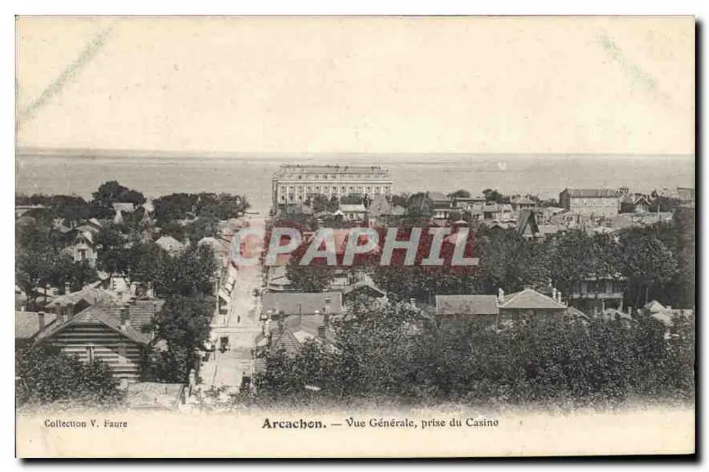Arcachon — Vue Générale prise du Casino — Collection V. Faure - Frente