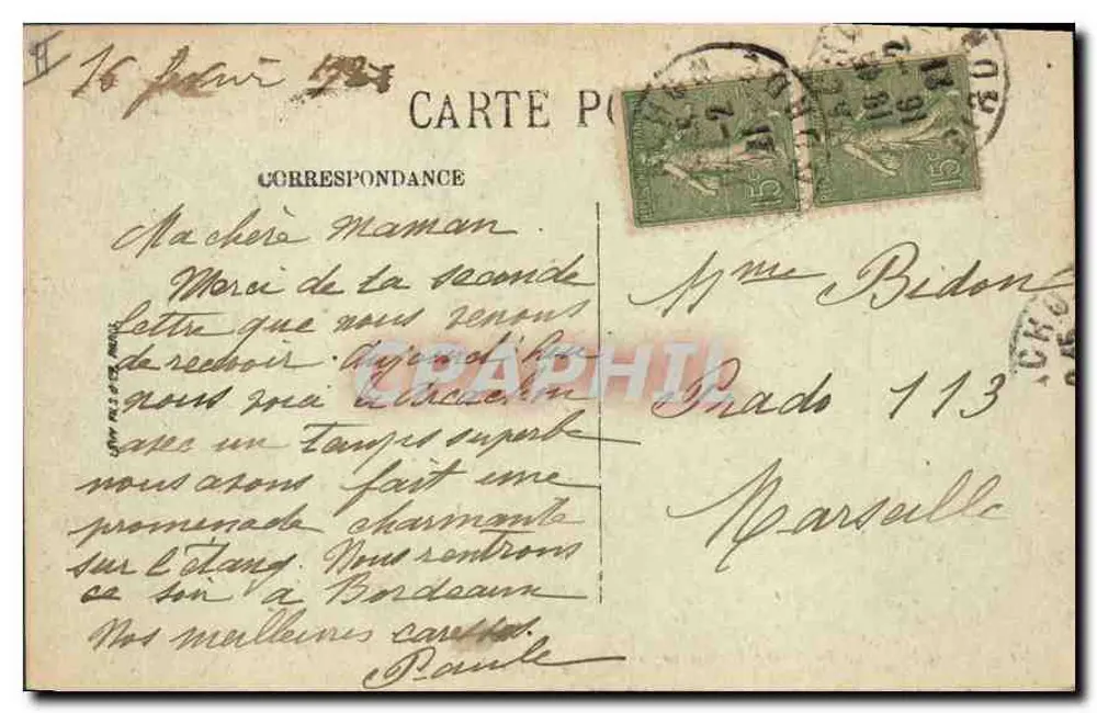 Arcachon — O Casino Mauresque — LL. n°34 - Verso