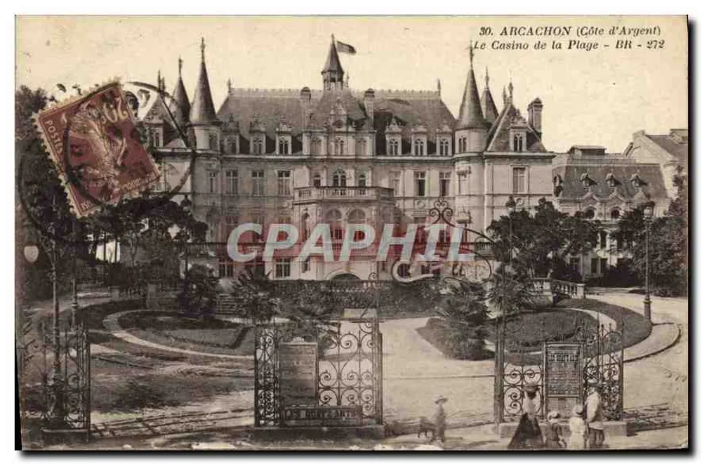 Arcachon (Côte d'Argent) — Das Casino der Plage — Verleger BR - 272 - Vorderseite