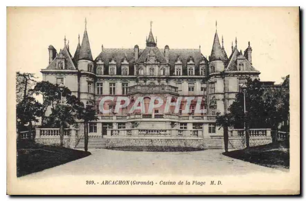 Arcachon (Gironde) - Casino de la Plage - M.D. - n°209 - Vorderseite