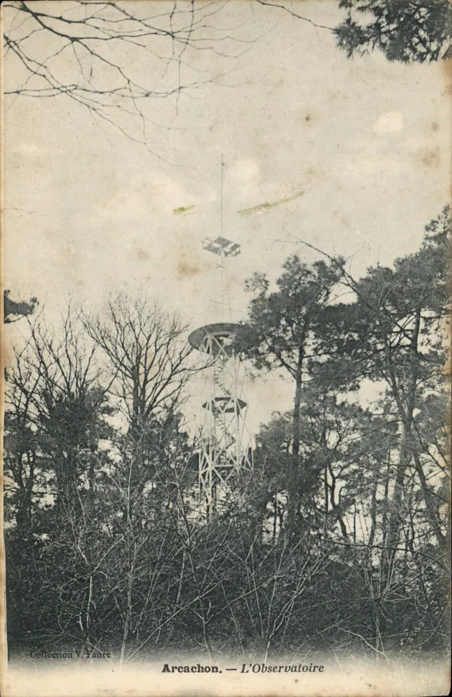 Arcachon — O Observatório — Coleção V. Faure - Frente