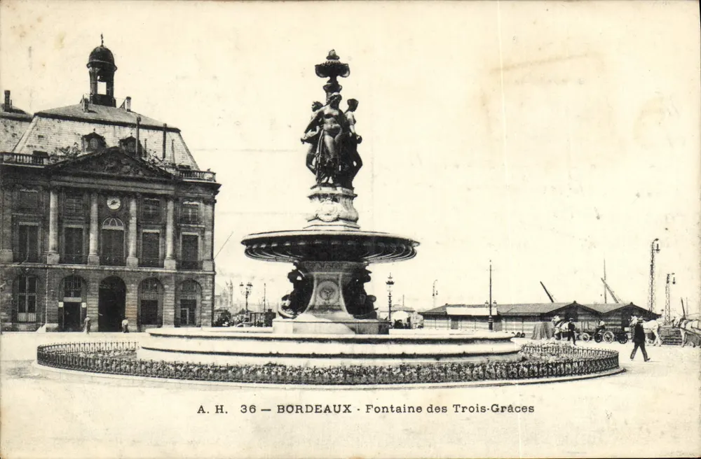 Bordeaux — Fontana delle Tre Grazie — A.H. 36 - Recto