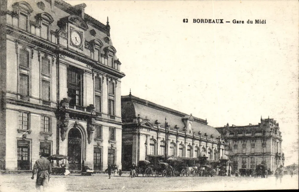 Bordeaux — Estação do Meio-Dia — editor desconhecido, n° 62 - Frente