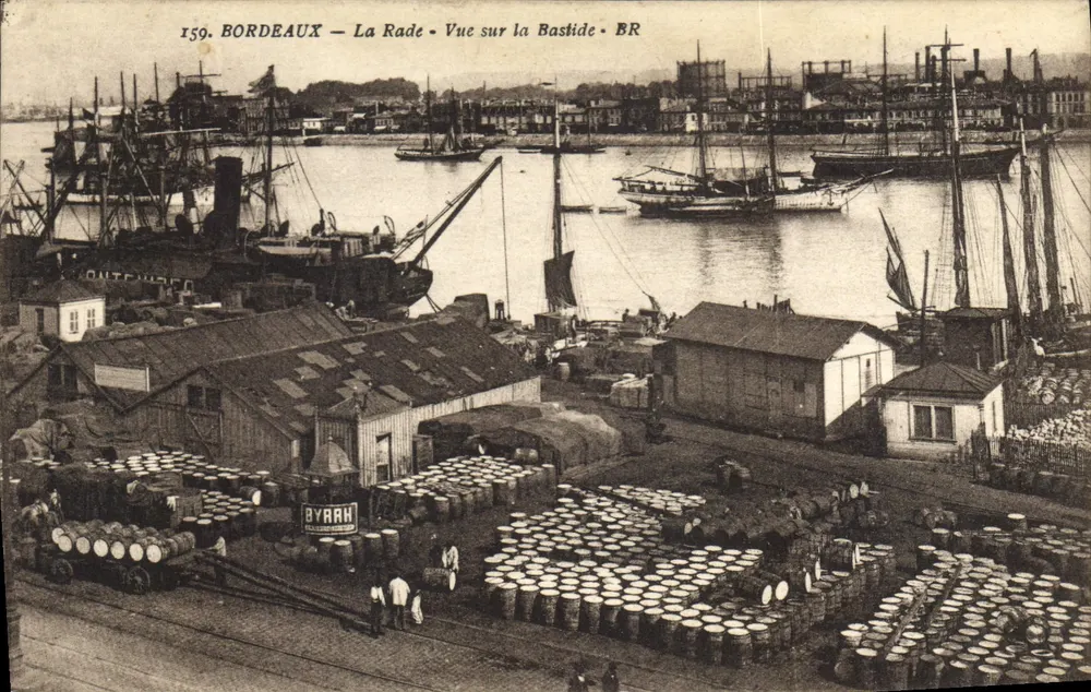 Bordeaux — A Baía — Vista sobre a Bastide — BR - Frente