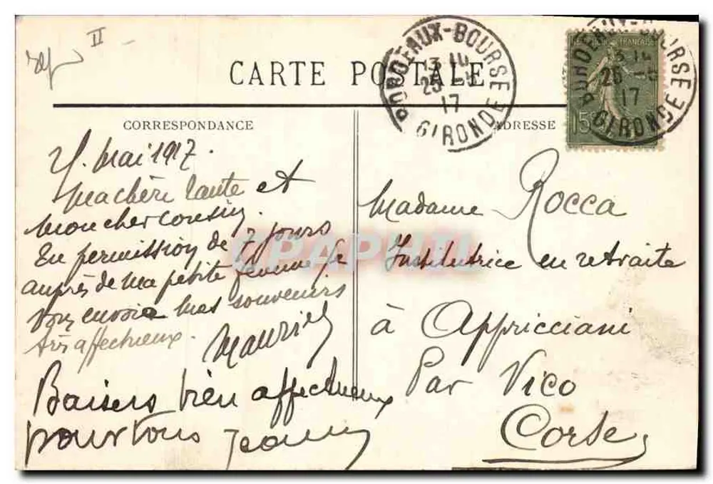 Bordeaux — Panorama pris de l'Hôtel Gobineau — BR 1077 - Rückseite