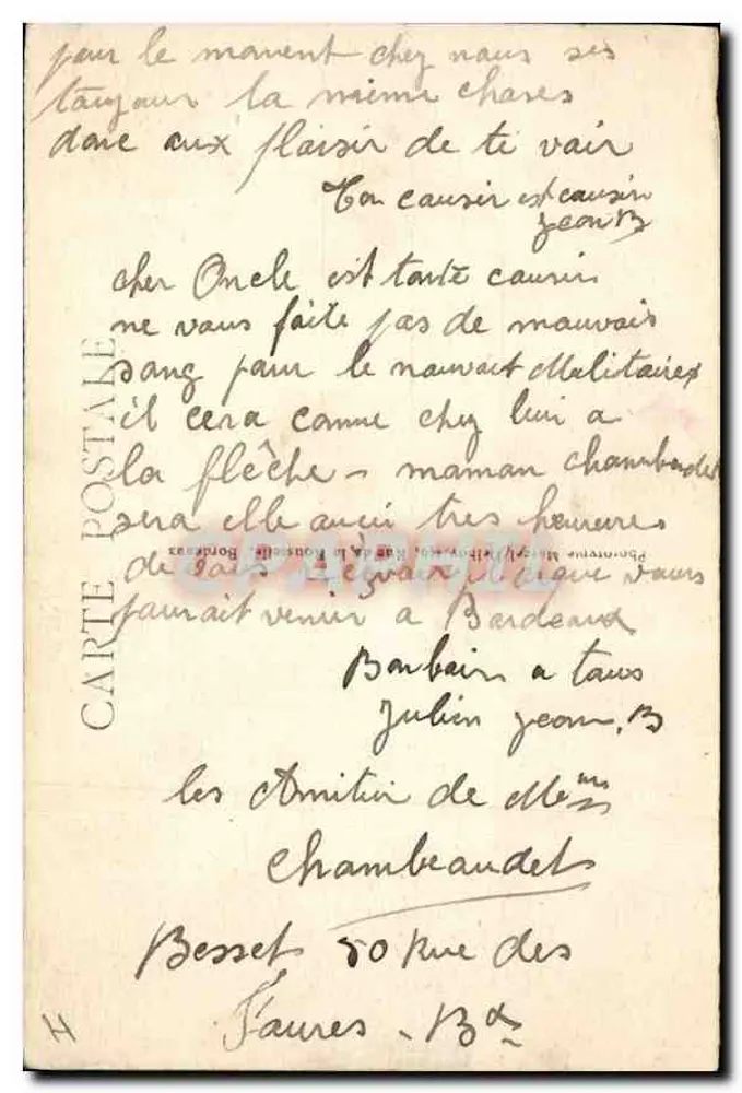 Bordeaux - Bastide und Turm Saint-Michel (14. Jahrhundert) - M. D. - Rückseite