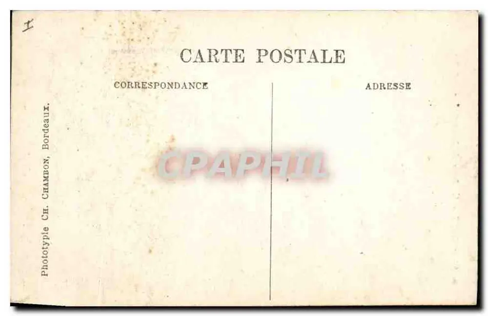 Bordeaux — Ruínas do Palácio-Gallien — C.B. - Verso