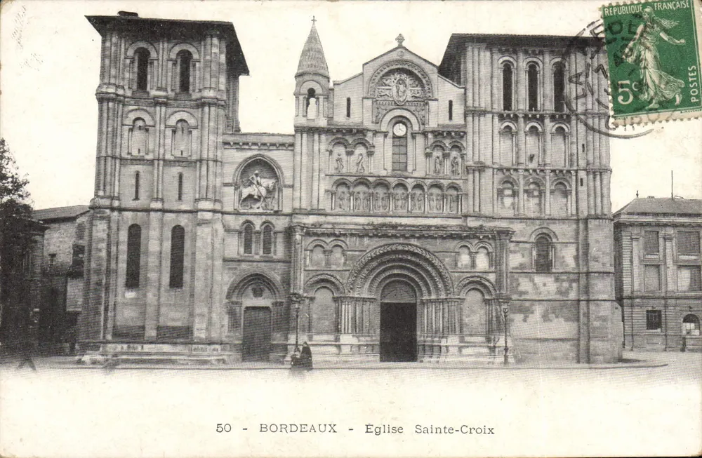 Bordeaux — Igreja de Santa Cruz — Editora não identificada, número de série 50 - Frente